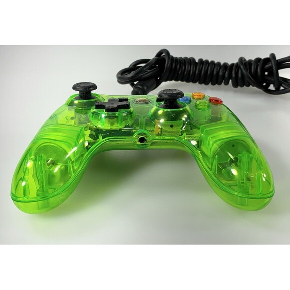 Xbox PowerA #105660-FR Mini Transparent Green Wired Controller Tested - Picture 3 of 9